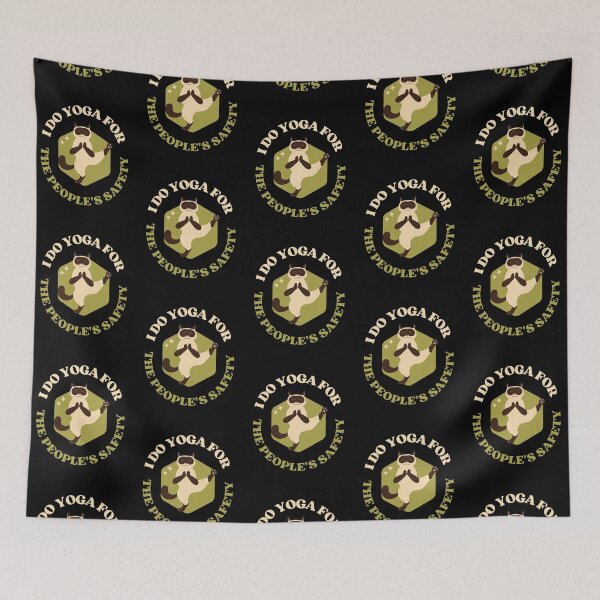 Item preview, I do yoga for the people's safety yoga cat designed and sold by reka88.