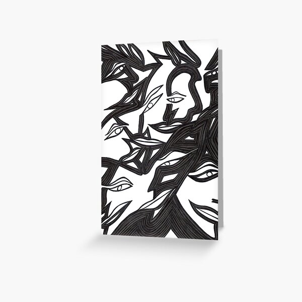 Face Art Greeting Card