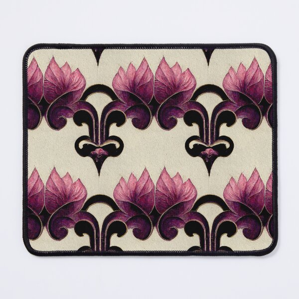 Item preview, Magenta floral pattern designed and sold by ZvekiVintage.