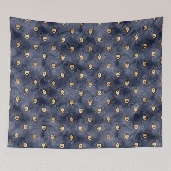 Item preview, luxury navy geometric background 111 designed and sold by TrendyGlitter.