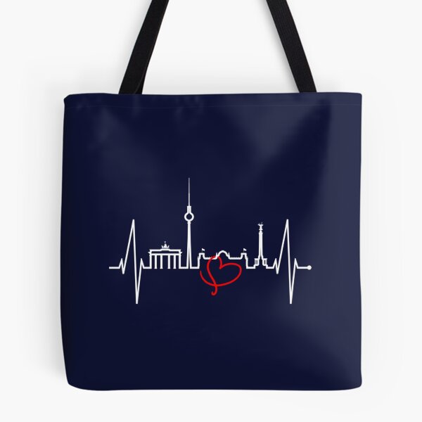 Item preview, Berlin Skyline Heartbeat Germany Fan Heart Love Gift Berlin Lover   designed and sold by bassorickel6.