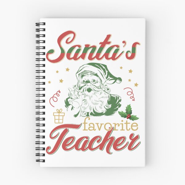 Item preview, Santa's Favorite Teacher Funny Christmas Gifts designed and sold by Alice-Elgawi.