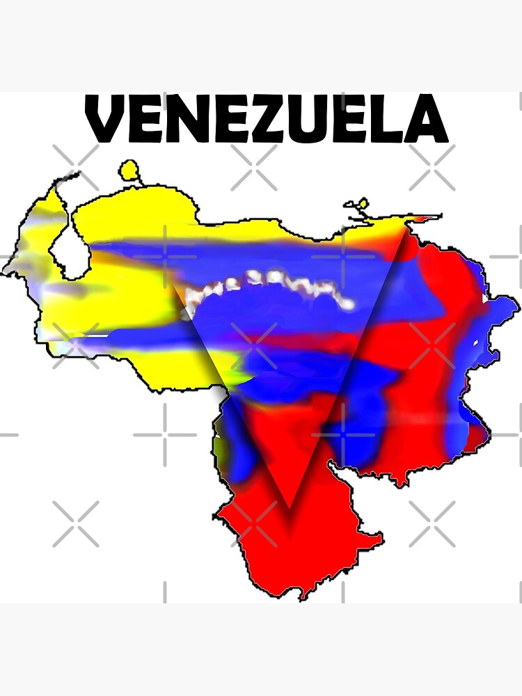 "Mapa de Venezuela con sus colores" Poster for Sale by MarchettiDesign