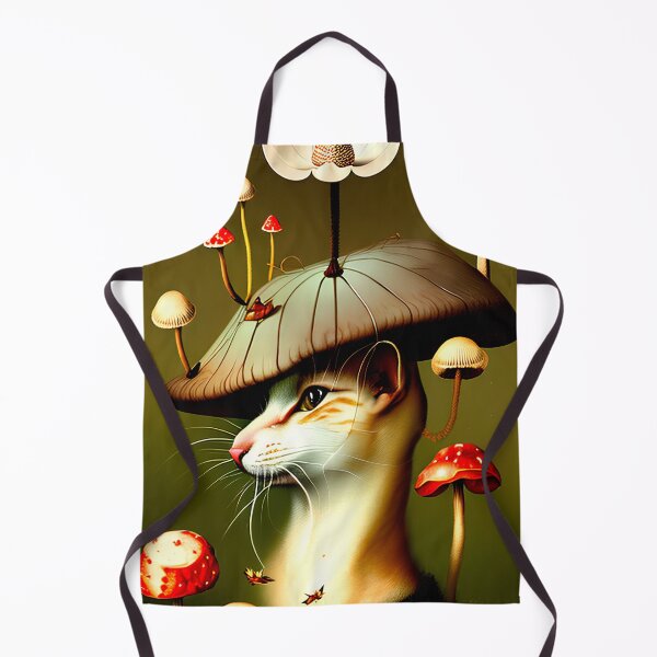 Item preview, Portrait of a cat in an elegant hat with fly agaric designed and sold by GorinART.