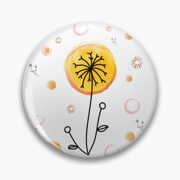 Item preview, Yellow herbal watercolor flower designed and sold by Ndli.