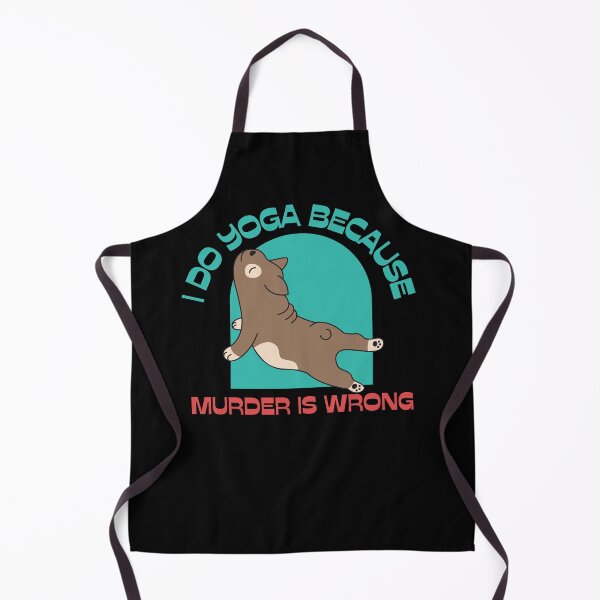Item preview, I do yoga because murder is wrong funny yoga pug designed and sold by reka88.