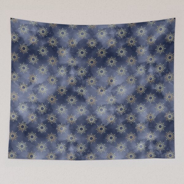 Item preview, luxury navy geometric background 112 designed and sold by TrendyGlitter.