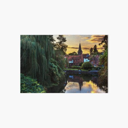 Early Evening Whitchurch on Thames Art Board Print