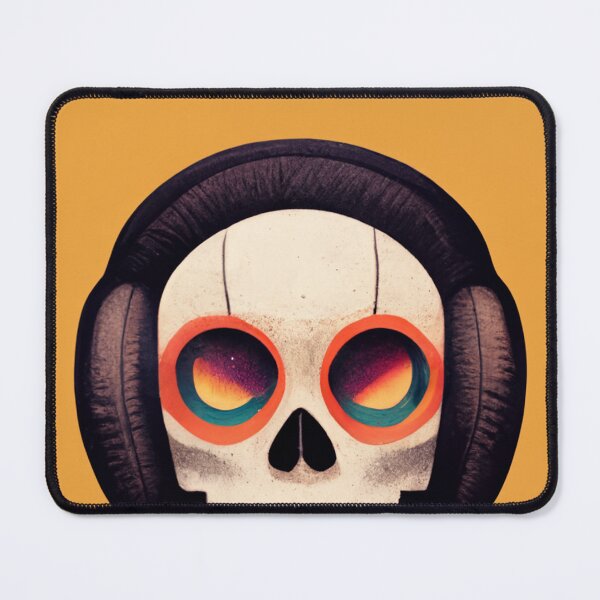 Item preview, Music Skull - Artwork #3 designed and sold by DoodleOutlet.