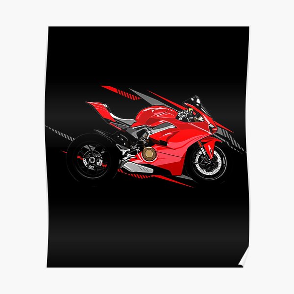"Ducati Panigale V4 Motorbike" Poster for Sale by AutoDesignWerks