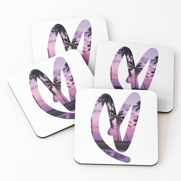 Item preview, Palm Tree Sunset Lovatic Heart designed and sold by Lovatic-Designs.
