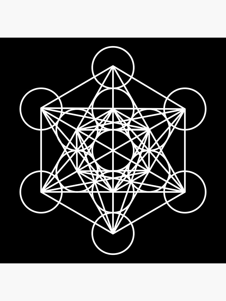 "Metatron Cube Sacred Geometry " Poster for Sale by ciretose Redbubble