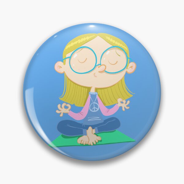 Item preview, girl with glasses practices yoga designed and sold by duxpavlic.