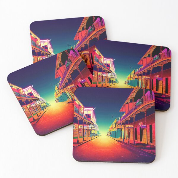 Item preview, New Orleans Neon Vaporwave designed and sold by ComicsFactory.