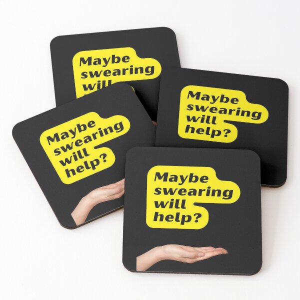 Item preview, Maybe swearing will help, Funny Saying, Willow Days designed and sold by avit1.