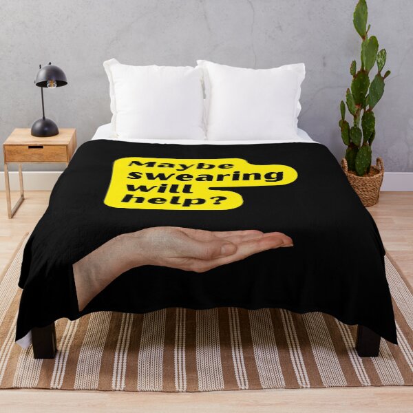 Item preview, Maybe swearing will help, Funny Saying, Willow Days designed and sold by avit1.