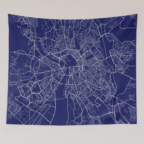 Item preview, Toulouse France Blue City Map designed and sold by buzztop.