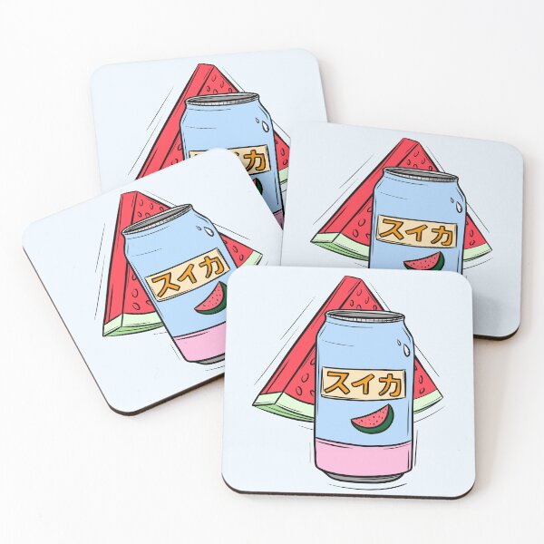 Item preview, Watermelon Character Soda Can Japanese designed and sold by Illustranded.