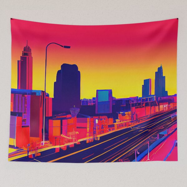 Item preview, Newark Neon Vaporwave  designed and sold by ComicsFactory.