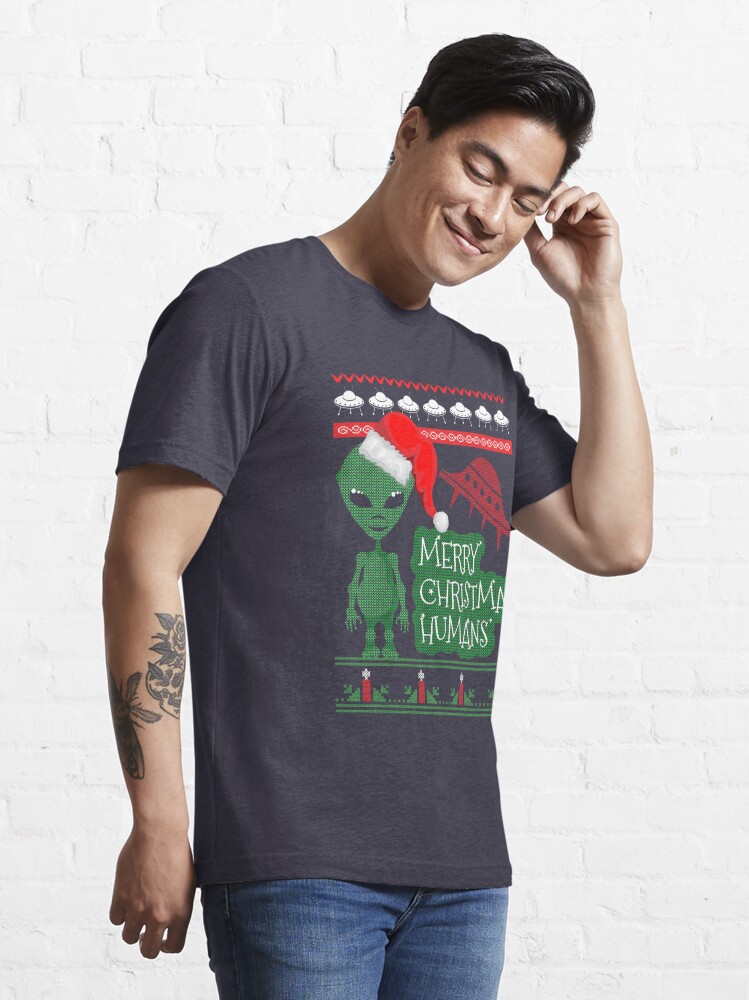 Alien Ufo Ugly Christmas Sweater Shirt