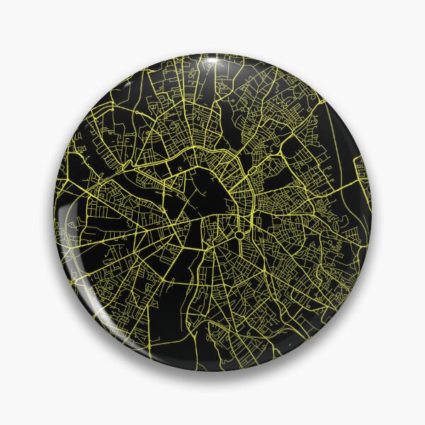 Item preview, Toulouse France Black City Map designed and sold by buzztop.