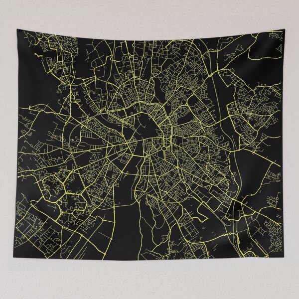 Item preview, Toulouse France Black City Map designed and sold by buzztop.