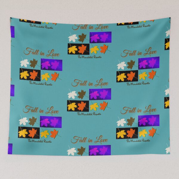 Item preview, Fall in Love - Warm Aqua designed and sold by TheReporter1.