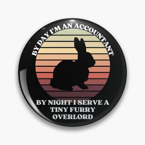 Item preview, ACCOUNTANT Tiny Furry Overlord Bunny designed and sold by McThingummy.