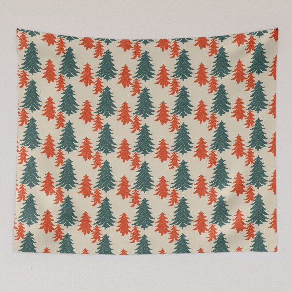 Item preview, Patrón de árbol de Navidad moderno de mediados de siglo designed and sold by DesArtStudio.