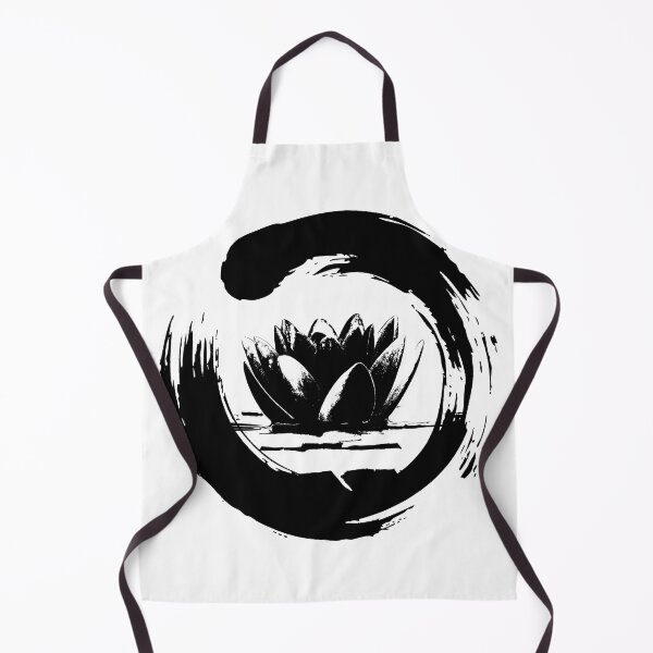 Artikelvorschau, Enso (Ensō) Lotusblume - japanisches Zen - schwarzes Design entworfen und verkauft von EldritchMagpie.