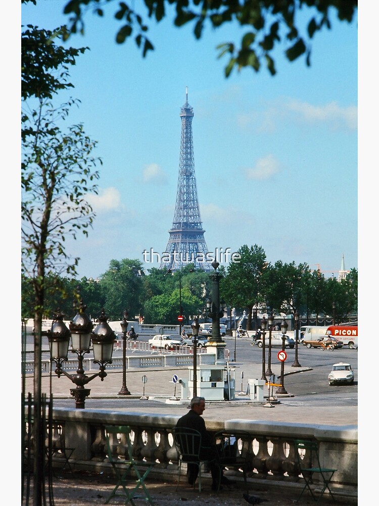 View of City and Eiffel Tower, Paris, France. Poster Print - Multi - 48 x 32