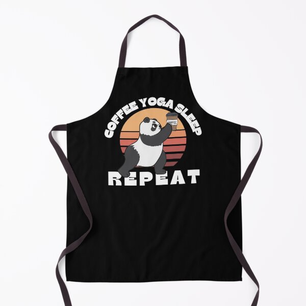 Item preview, Coffee yoga sleep repeat funny yoga panda designed and sold by reka88.
