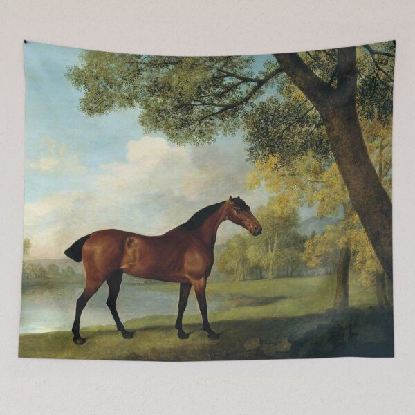 Item preview,  Bay Hunter horse by a Lake - George Stubbs designed and sold by Vintage Designs +.