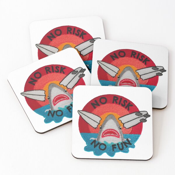 Item preview, No Risk No FUN Sticker designed and sold by designolo.