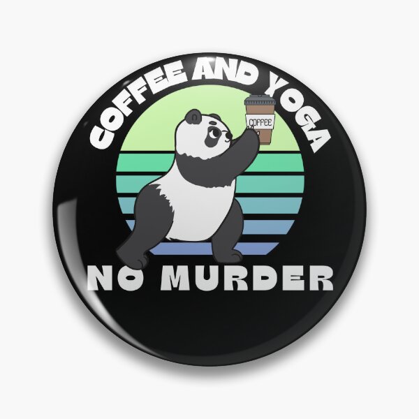Item preview, Coffee and yoga no murder funny yoga panda designed and sold by reka88.