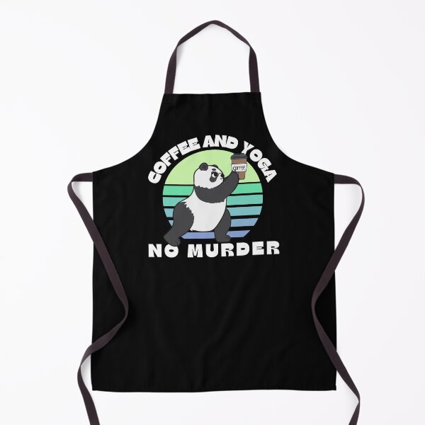 Item preview, Coffee and yoga no murder funny yoga panda designed and sold by reka88.