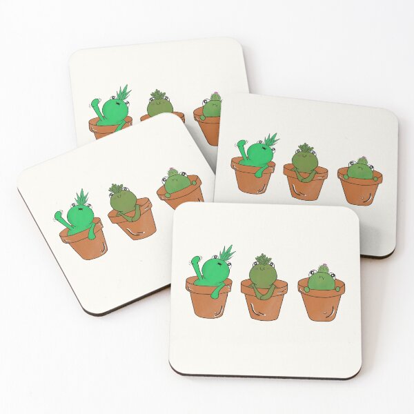 Item preview, Trio of Succulent Frogs  designed and sold by Kelsbells7.