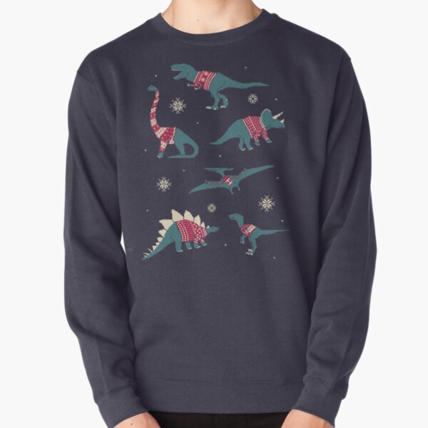 Dinos In Sweaters Pullover Sweatshirt