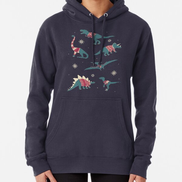 Dinos In Sweaters Pullover Hoodie