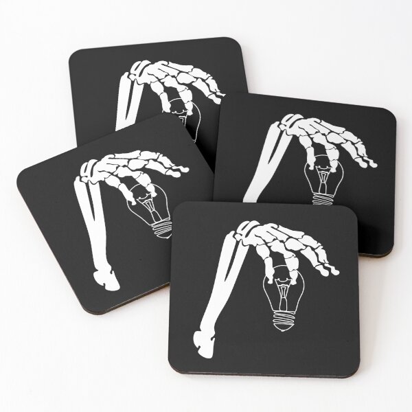 Item preview, Skeleton hand holding a light bulb. Light is life. designed and sold by AllaLineArt.