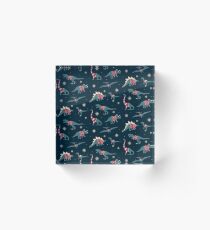 Dinos In Sweaters Acrylic Block