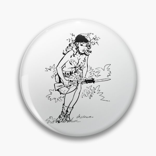 Item preview, GI jungle pin-up with bayonet designed and sold by lhwayj.