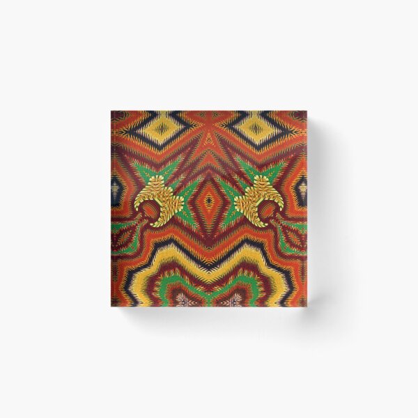 Item preview, WONDERFUL AND FUNNY ABSTRACT PAINTING INDIGENOUS MYSTICAL PORTRAIT TRIBAL CHIEF SHAMAN. designed and sold by Ralek.