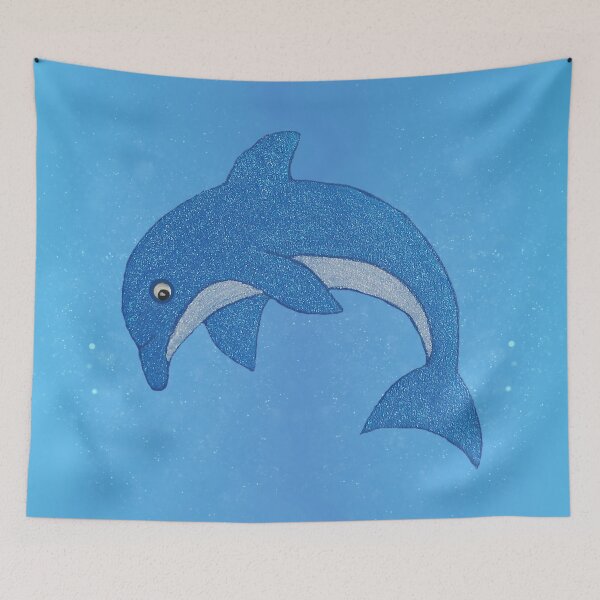 Item preview, Sparkle Jumping Blue Dolphin designed and sold by DeerSpirit.