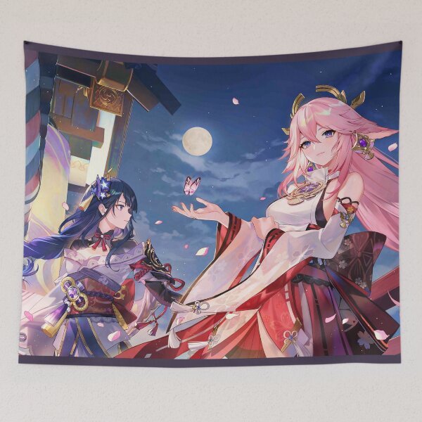 Item preview, Official Yae Miko & Raiden Shogun Genshin Impact designed and sold by genshinwaifus.