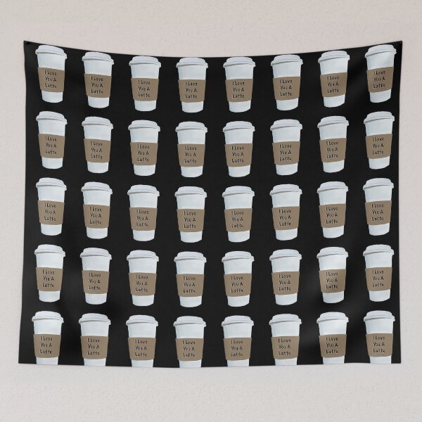 Item preview, I love you a latte big cup  designed and sold by SB  Illustrations1.