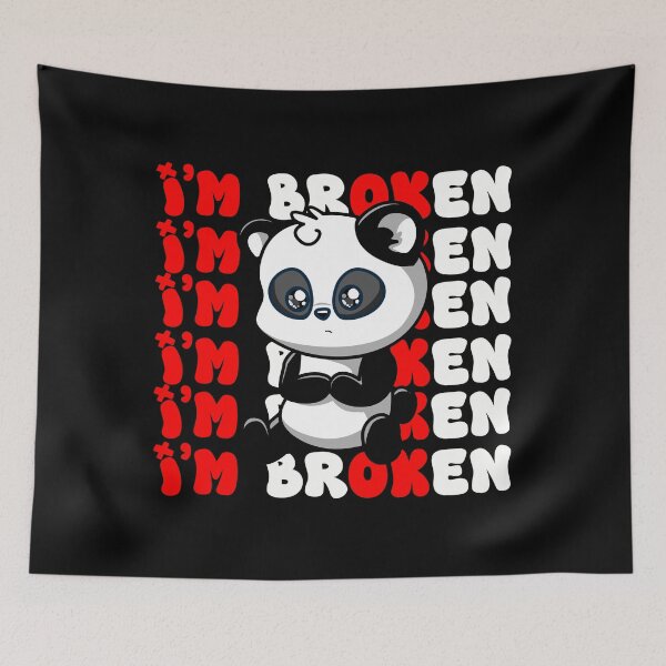 Item preview, I'm Ok I'm Broken Invisible Illness Men Women I Am Ok Broken Panda designed and sold by Desinger12.