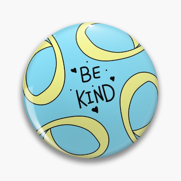 Item preview, Be Kind Yellow and light sky blue Pattern designed and sold by patternologyy.