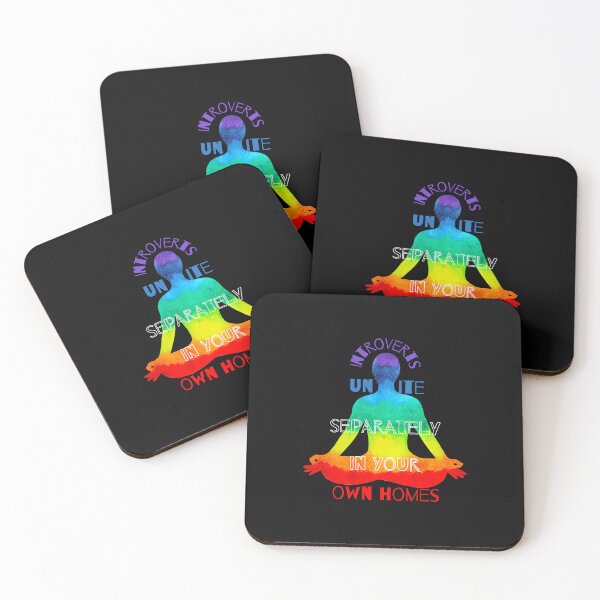 Item preview, Introverts unite separately in your own homes ,yoga colors designed and sold by FLOWER--ART.