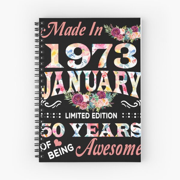 Item preview, January Flower Made In 1973 50 Years Of Being Awesome designed and sold by AperAmyiah.